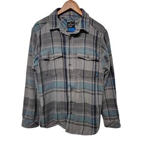 Kavu Men's Heavyweight Flannel Hiking Button Up Shirt